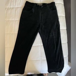 Be unique make a fashion statement / fresh jet black velvet feel pants